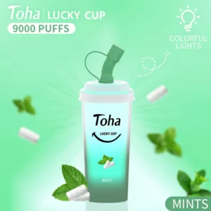 Toha Lucky Cup 9000 Puff Zbood OEM ODM Spanish 0 Nicotine Retail Gun Taste 8000 Vibez Desechable Pens Disposable Vape 2